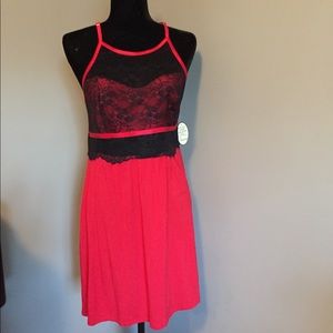 Red and black nightie
